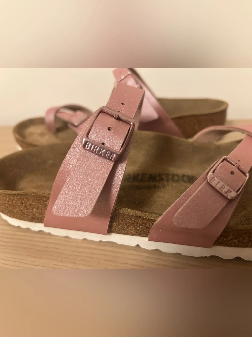 Birkenstock Mayari Multi-Strap Sandals Pink Size 38 Regular Width